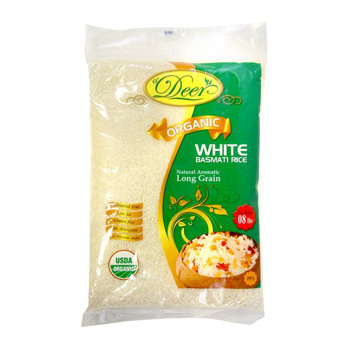 Deer - Organic Basmati Rice 8 Lb