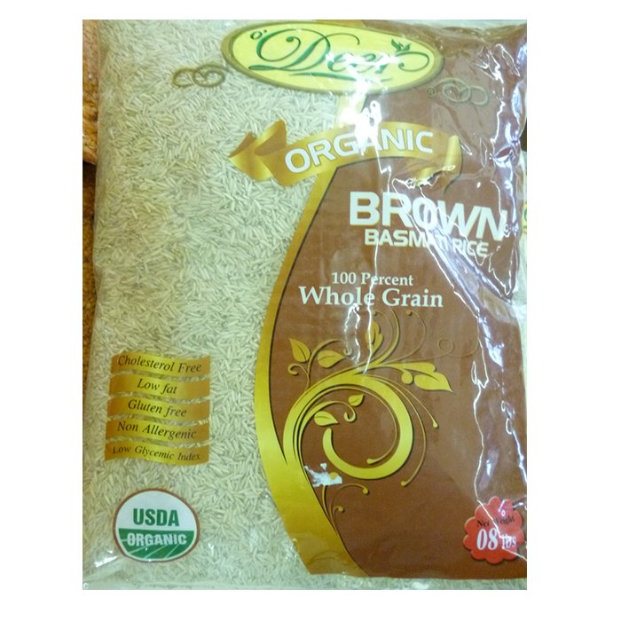 Deer - Organic Brown Basmati 8 Lb