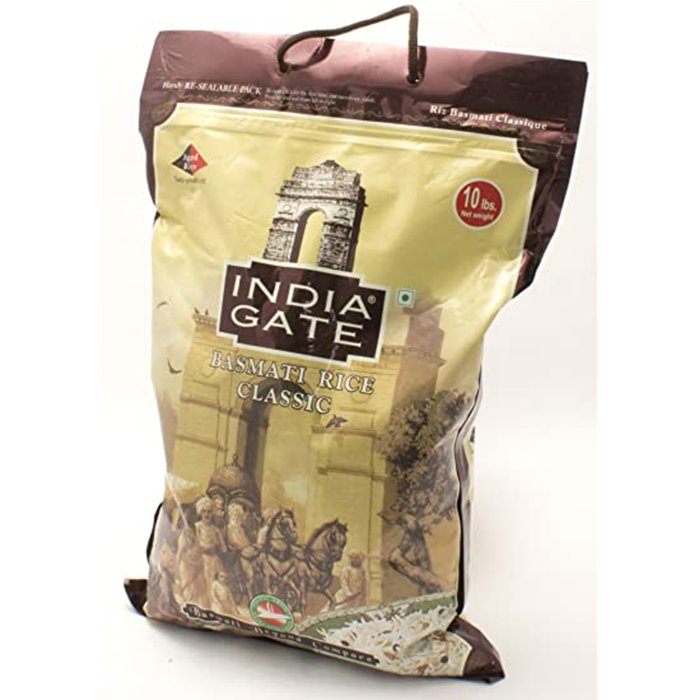 India Gate - Basmati Rice Jute Bag 10 Lb