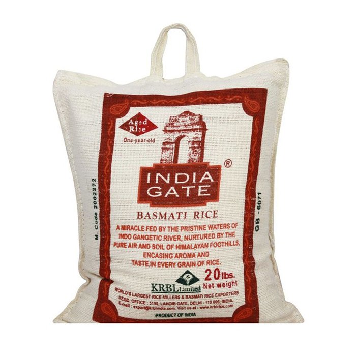 India Gate - Basmati Rice 20 Lb 
