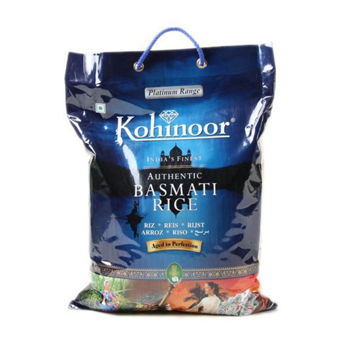 Kohinoor - Basmati Rice Authentic Blue Bag extra flavor 10 Lb