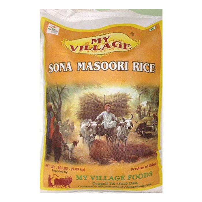 My Village - Sona Masoori Rice 20 Lb aged
