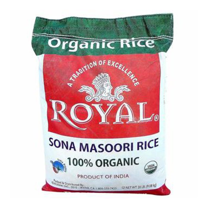Royal - Organic Sona Masoori 20 Lb