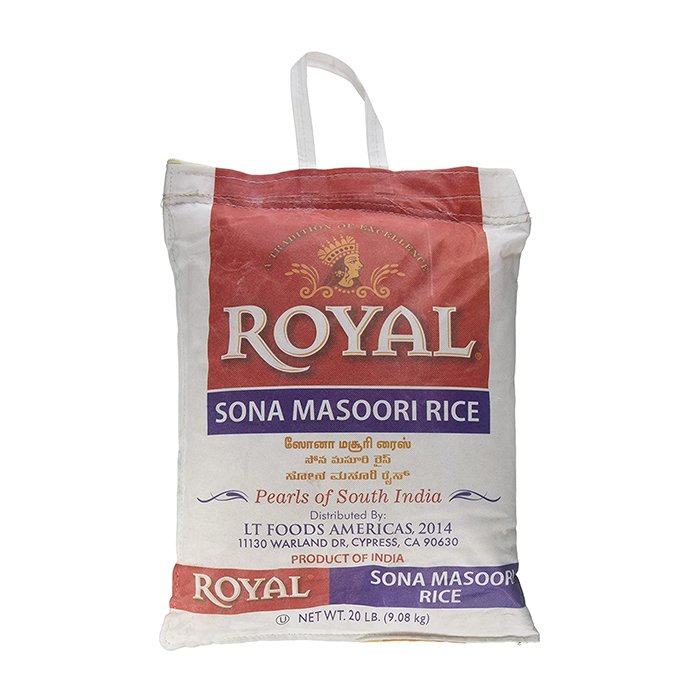 Royal - Sona Masoori Rice 20 Lb 