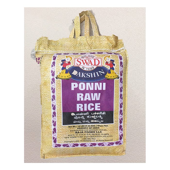 Swad - Ponni Raw Rice 10 Lb 