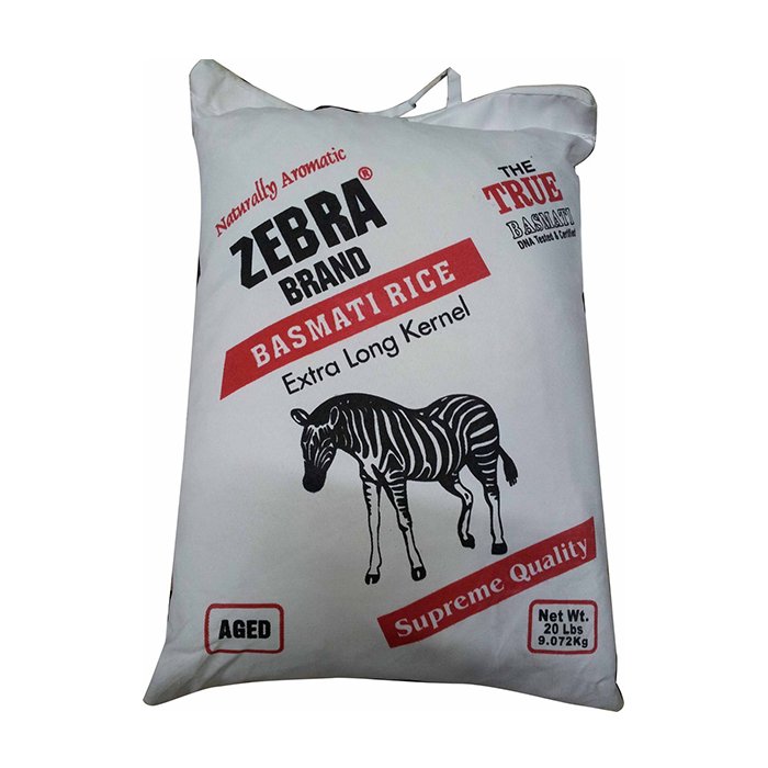 Zebra - Basmati Rice Extra Long 20 Lb