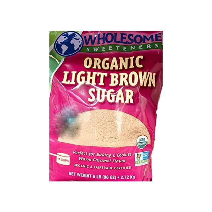 Organic Light Brown Sugar 6 Lb 