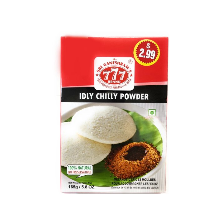 777 - Idly Chilly Powder 165 Gm