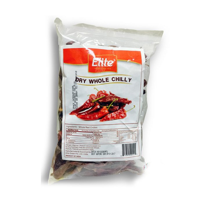 Elite  - Dry Whole Chilly 200 Gm