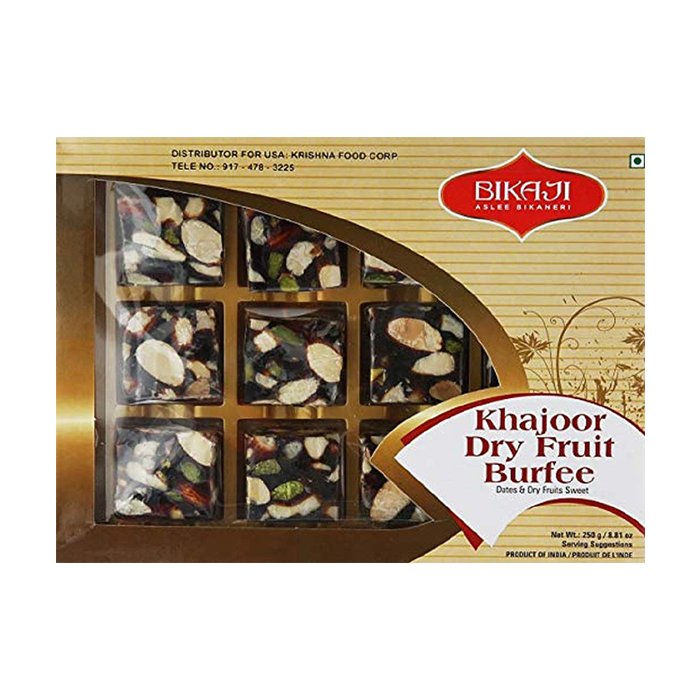 Bikaji - Khajoor Dry Fruit 250 Gm Burfee