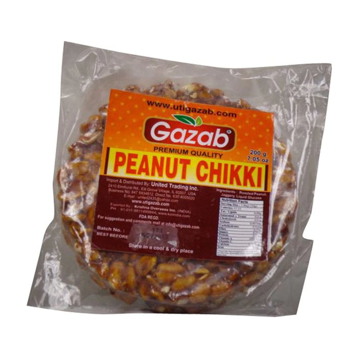Gazab - Peanut Chikki 200 Gm 
